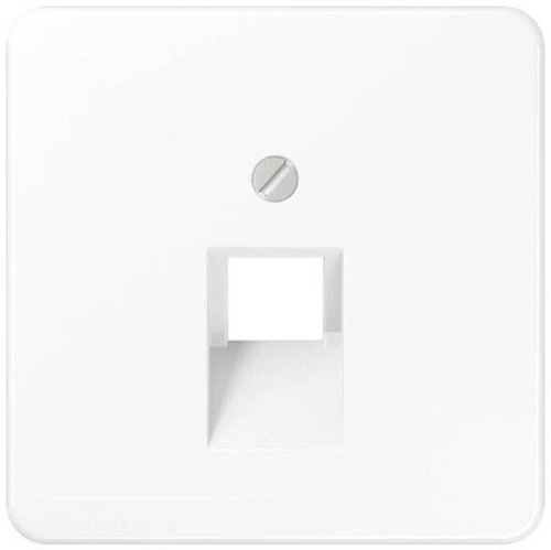 Лицевая панель Jung CD500 для 1-м. розетки RJ11/RJ45 белый фото Лицевая панель Jung CD500 для 1-м. розетки RJ11/RJ45 белый картинка